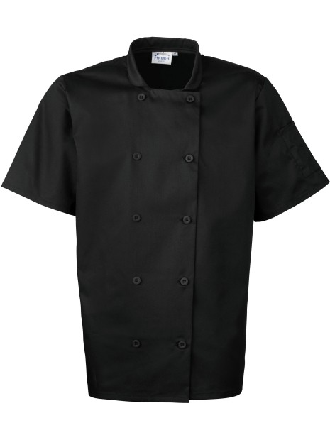 PREMIER Veste de cuisine manches courtes /api/colors/b9fdad4a-5e94-45cb-8c03-c08b349b28c3 personnalisable