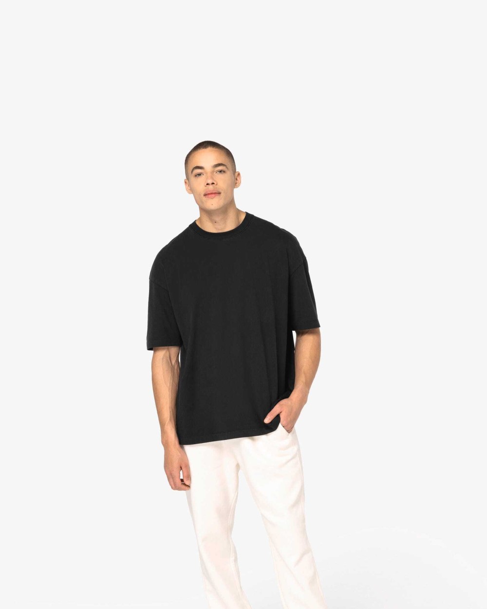 NATIVE SPIRIT Ausgewaschenes umweltfreundliches Oversize Herren T-Shirt T-Shirts personalisierbar