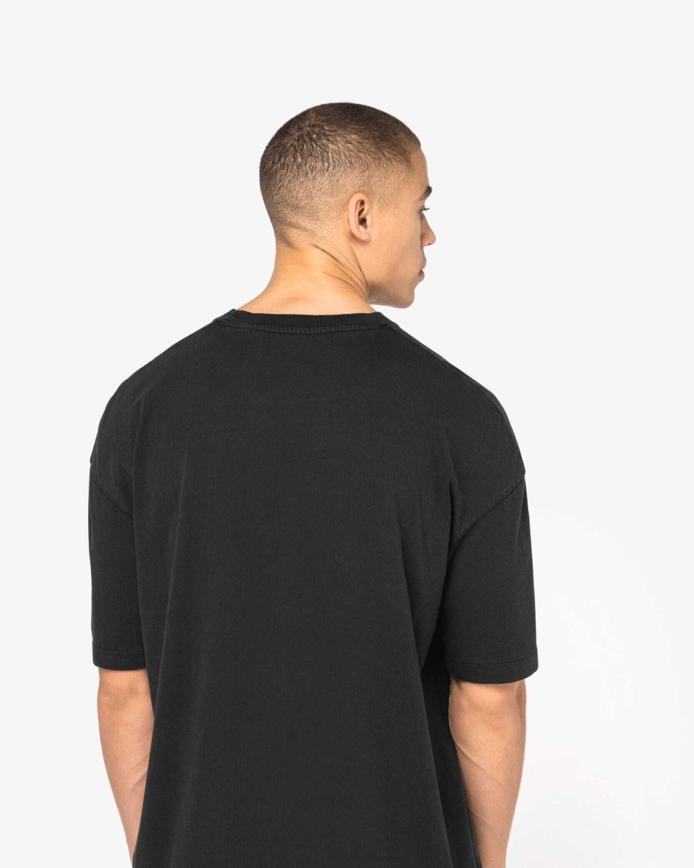 T-shirts NATIVE SPIRIT Ecologisch oversized verwassen heren T-shirt voor bedrukking &amp; borduring