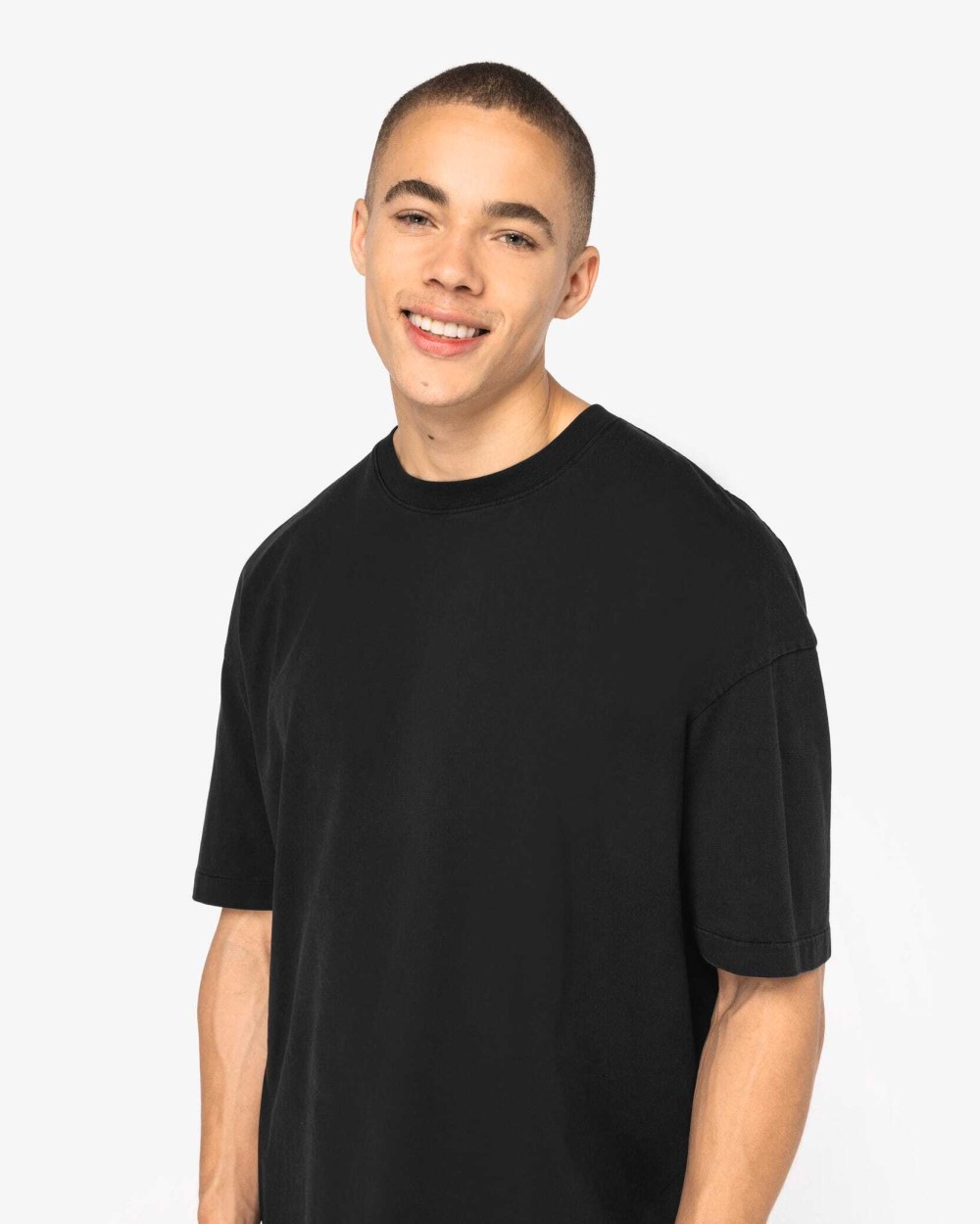 NATIVE SPIRIT Ausgewaschenes umweltfreundliches Oversize Herren T-Shirt T-Shirts personalisierbar