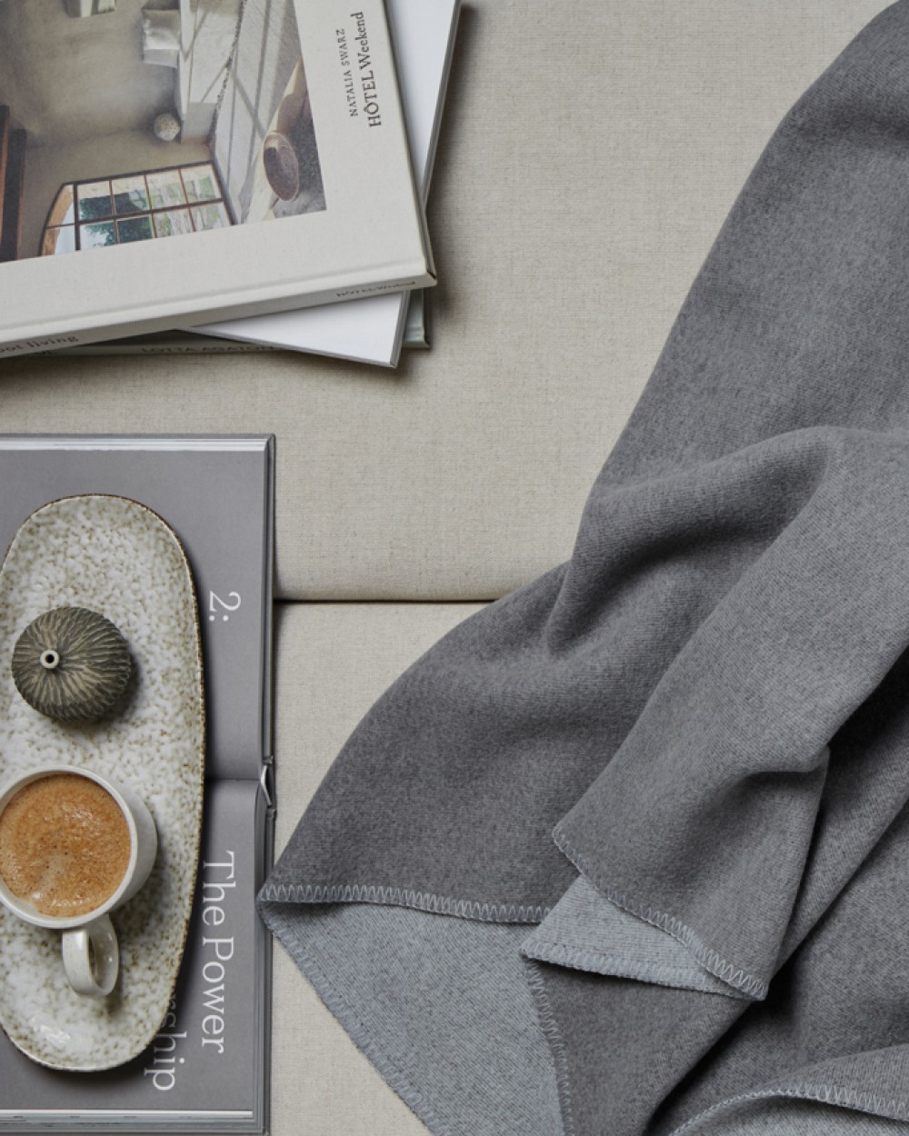 VINGA VINGA Moulton Decke aus GRS rPET Plaids personalisierbar