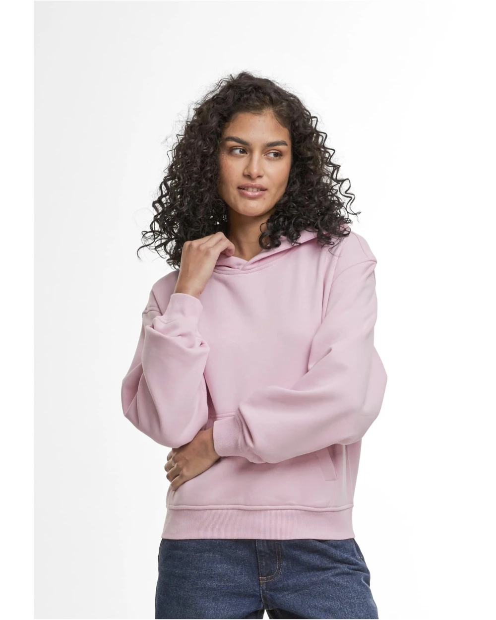 BUILD YOUR BRAND LADIES LOOSE FIT HOODY Sweatshirts personalisierbar