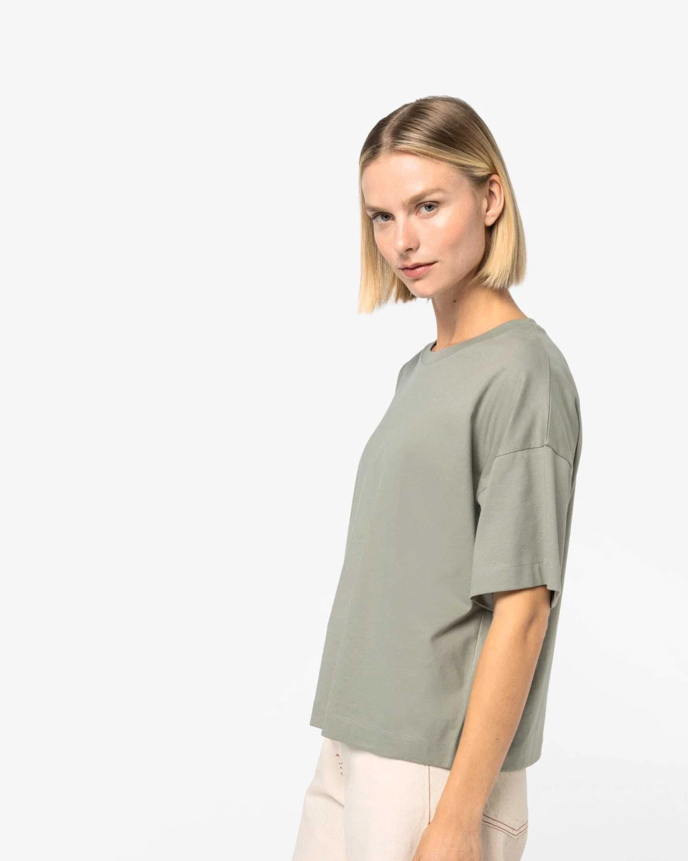 T-Shirts personnalisable NATIVE SPIRIT T-shirt écoresponsable boxy à épaules tombantes femme