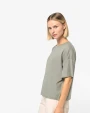 T-shirts NATIVE SPIRIT Duurzaam boxy dames-T-shirt met afhangende schouders voor bedrukking &amp; borduring