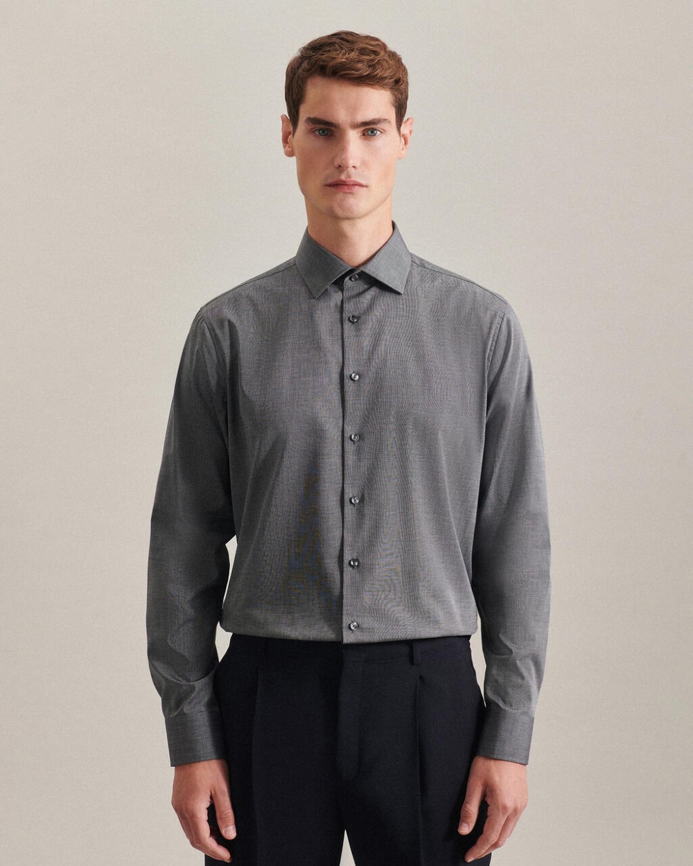 SEIDENSTICKER Seidensticker Slim Fit 1/1 Business Kent Hemden personalisierbar