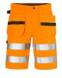 Bermuda's & Shorts JOBMAN 2207 Hi-Vis Shorts HP voor bedrukking &amp; borduring