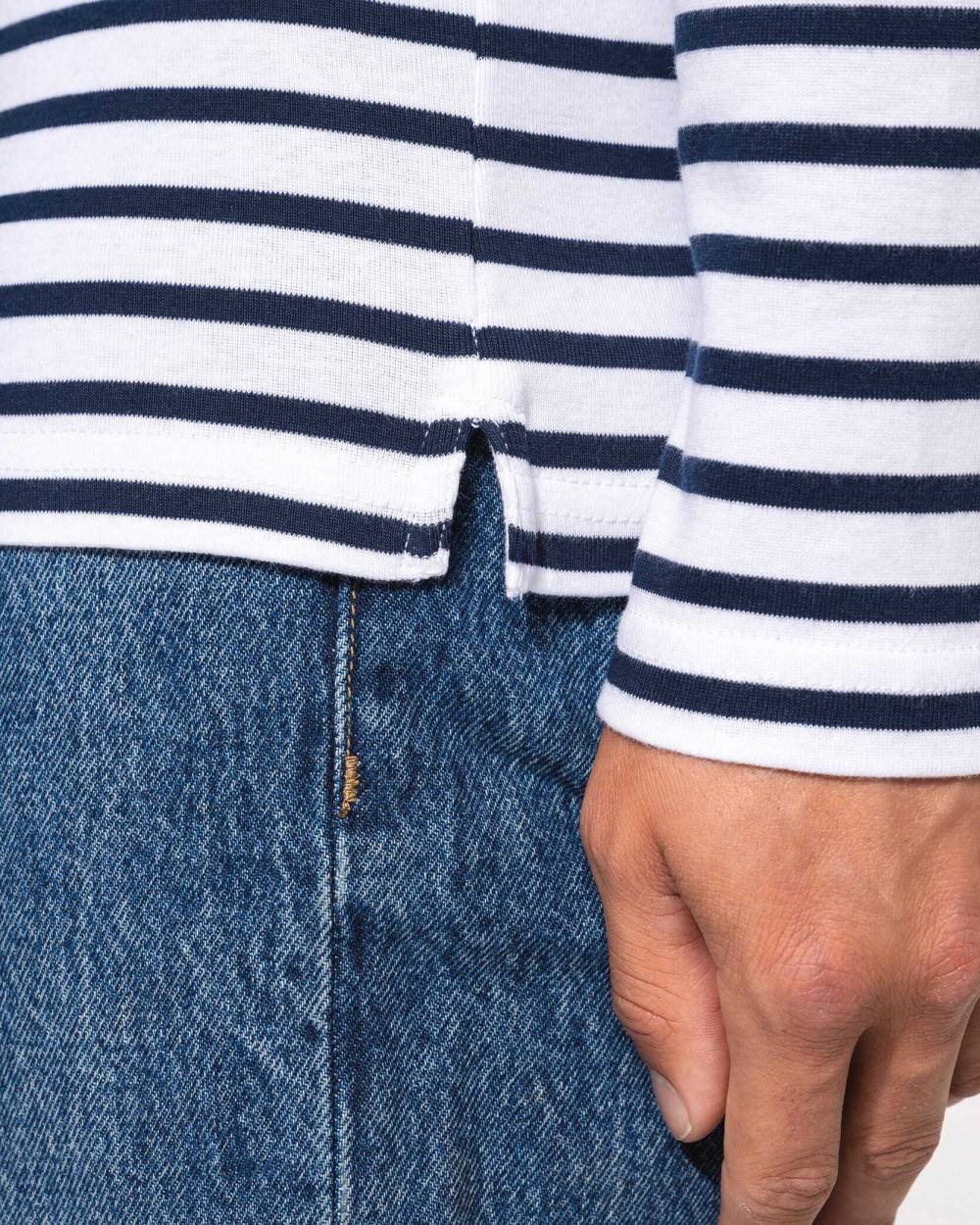 T-Shirts personnalisable KARIBAN Marinière manches longues homme