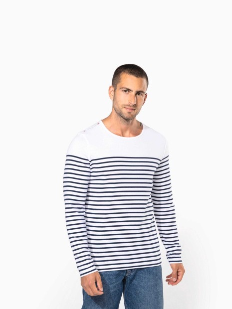 T-Shirts à personnaliser KARIBAN Marinière manches longues homme 