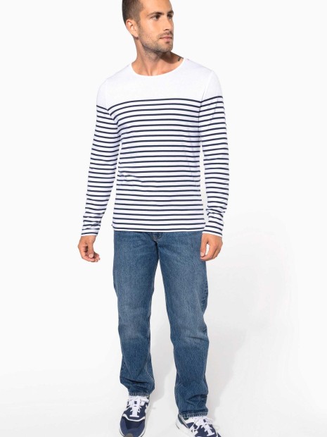 T-Shirts à personnaliser KARIBAN Marinière manches longues homme 