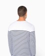 T-shirts KARIBAN Gestreept heren-t-shirt lange mouwen voor bedrukking &amp; borduring