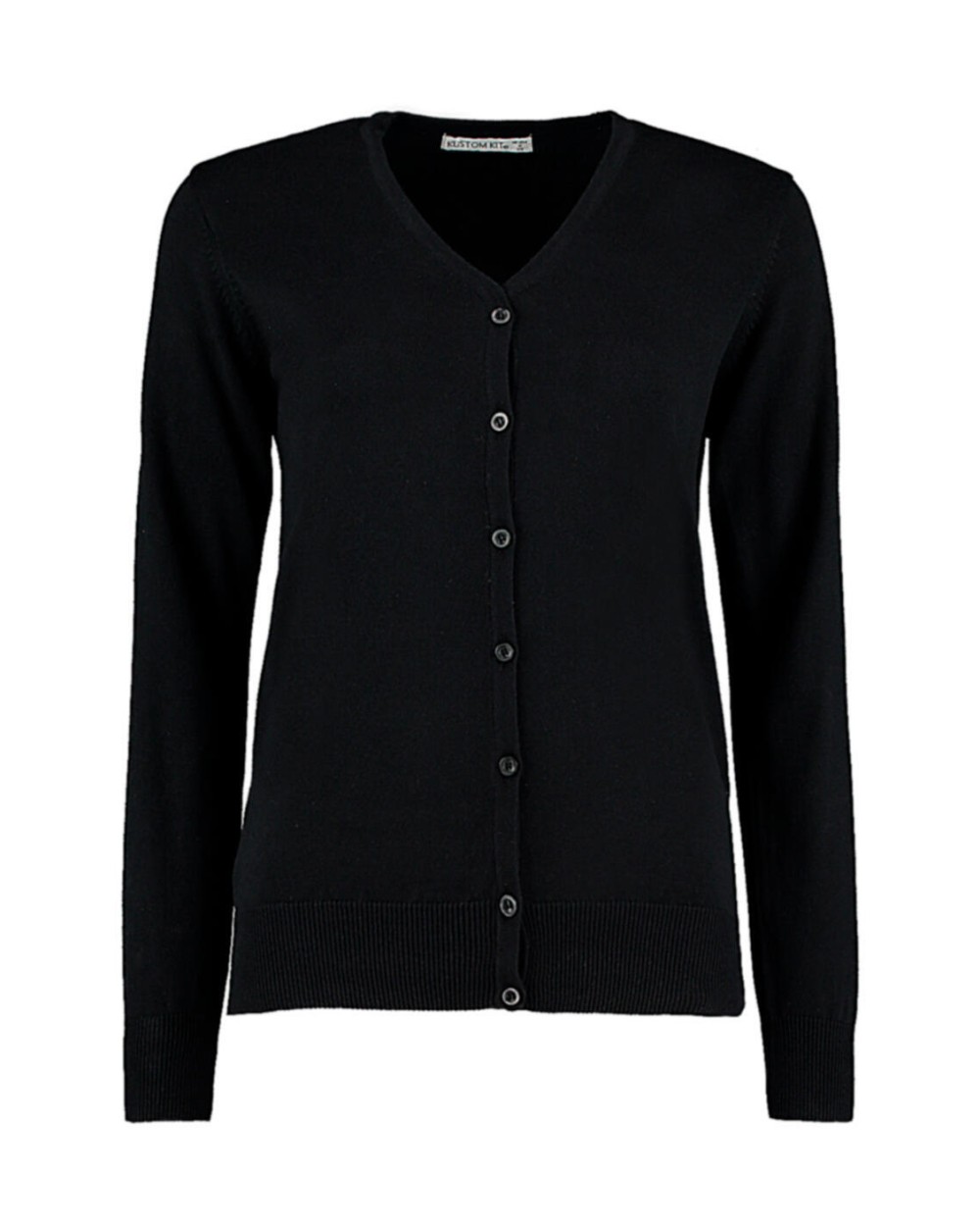 KUSTOM KIT Women's Classic Fit Arundel V Neck Cardigan Pullovers personalisierbar
