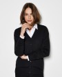Truien KUSTOM KIT Women's Classic Fit Arundel V Neck Cardigan voor bedrukking &amp; borduring