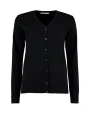 Truien KUSTOM KIT Women's Classic Fit Arundel V Neck Cardigan voor bedrukking &amp; borduring