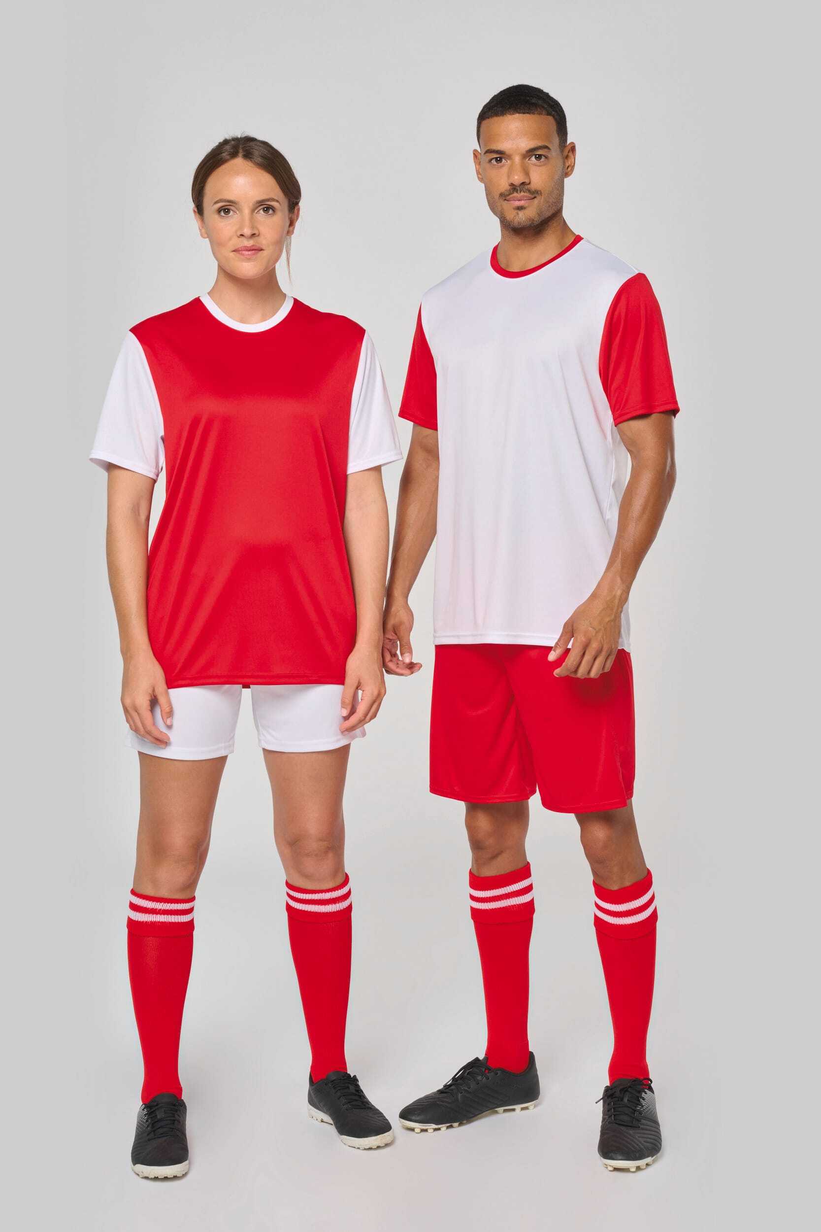 T-shirts PROACT Volwassen tweekleurige jersey met korte mouwen voor bedrukking &amp; borduring