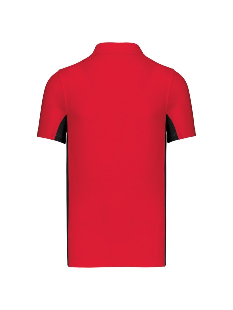 KARIBAN Polo piqué manches courtes bicolore homme /api/colors/b50d1b8c-b02f-4ec6-9360-ffd14b5df30b personnalisable