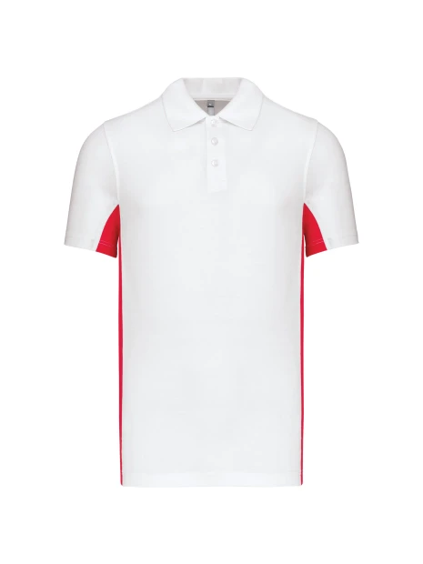 KARIBAN Polo piqué manches courtes bicolore homme /api/colors/9f92a202-c244-4977-9a4f-b1dea2a1d7fd personnalisable