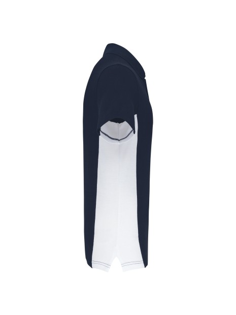 KARIBAN Polo piqué manches courtes bicolore homme /api/colors/ac3617f1-55b6-4cce-bc08-bb5c08d2e5bf personnalisable