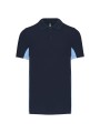 KARIBAN Polo piqué manches courtes bicolore homme /api/colors/b6001e52-c9b4-467c-8352-173ddc636a03 personnalisable