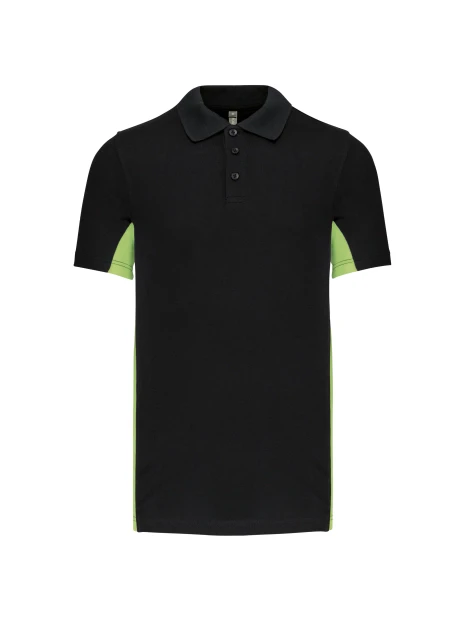 KARIBAN Polo piqué manches courtes bicolore homme /api/colors/8ac0e83a-0753-4214-93bd-d7d079ccdcca personnalisable