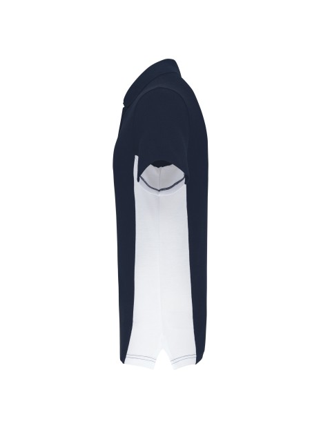 KARIBAN Polo piqué manches courtes bicolore homme /api/colors/ac3617f1-55b6-4cce-bc08-bb5c08d2e5bf personnalisable