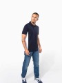 Polos à personnaliser KARIBAN Polo piqué manches courtes bicolore homme 