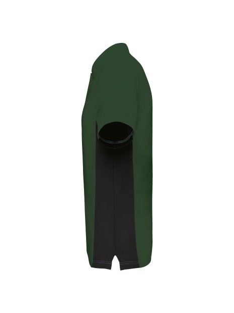 KARIBAN Polo piqué manches courtes bicolore homme /api/colors/280e7f7f-19dd-48b3-957d-0529d5b19a5b personnalisable