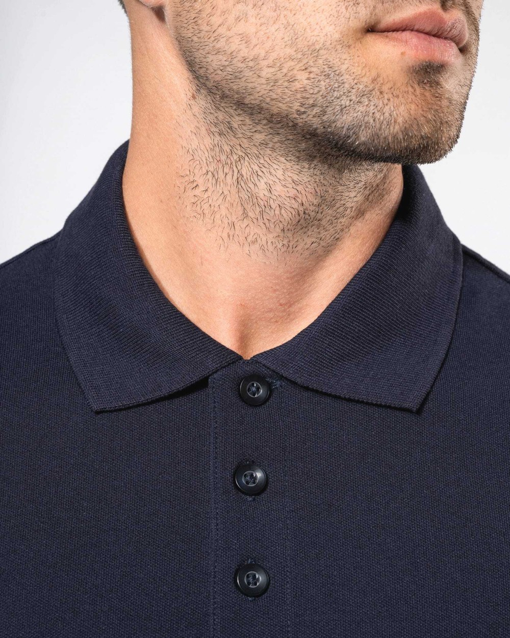 Polos personnalisable KARIBAN Polo piqué manches courtes bicolore homme
