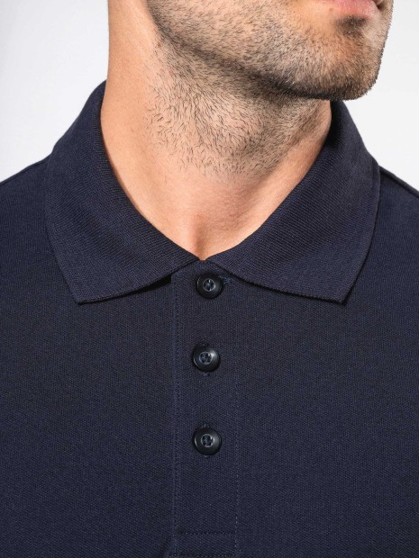 Polos à personnaliser KARIBAN Polo piqué manches courtes bicolore homme 