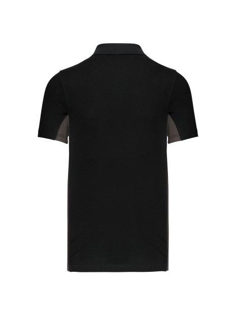 KARIBAN Polo piqué manches courtes bicolore homme /api/colors/a1f9207a-e233-4d3a-97f0-056a56617a96 personnalisable