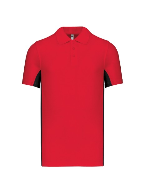 KARIBAN Polo piqué manches courtes bicolore homme /api/colors/b50d1b8c-b02f-4ec6-9360-ffd14b5df30b personnalisable