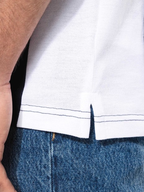 Polos à personnaliser KARIBAN Polo piqué manches courtes bicolore homme 