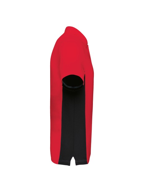 KARIBAN Polo piqué manches courtes bicolore homme /api/colors/b50d1b8c-b02f-4ec6-9360-ffd14b5df30b personnalisable
