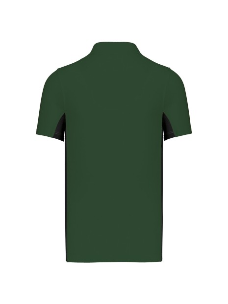 KARIBAN Polo piqué manches courtes bicolore homme /api/colors/280e7f7f-19dd-48b3-957d-0529d5b19a5b personnalisable