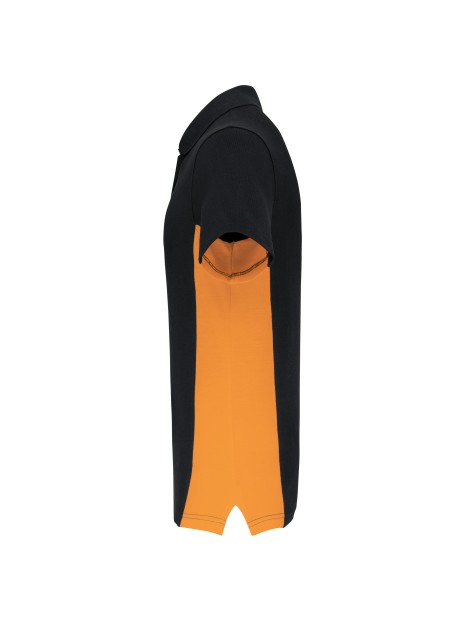 KARIBAN Polo piqué manches courtes bicolore homme /api/colors/a825d0cb-4b81-4fb3-8c4e-0cffe2e80eec personnalisable