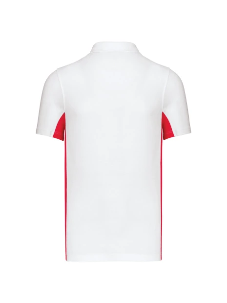 KARIBAN Polo piqué manches courtes bicolore homme /api/colors/9f92a202-c244-4977-9a4f-b1dea2a1d7fd personnalisable