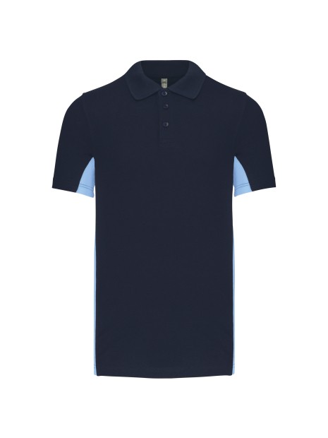 KARIBAN Polo piqué manches courtes bicolore homme /api/colors/b6001e52-c9b4-467c-8352-173ddc636a03 personnalisable