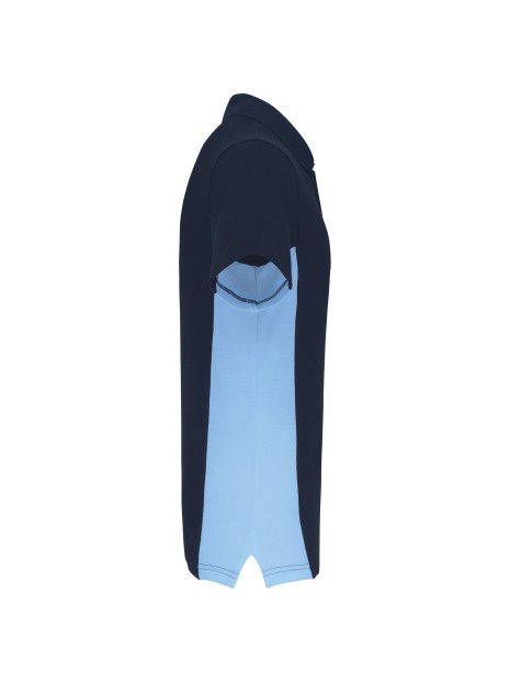 KARIBAN Polo piqué manches courtes bicolore homme /api/colors/b6001e52-c9b4-467c-8352-173ddc636a03 personnalisable