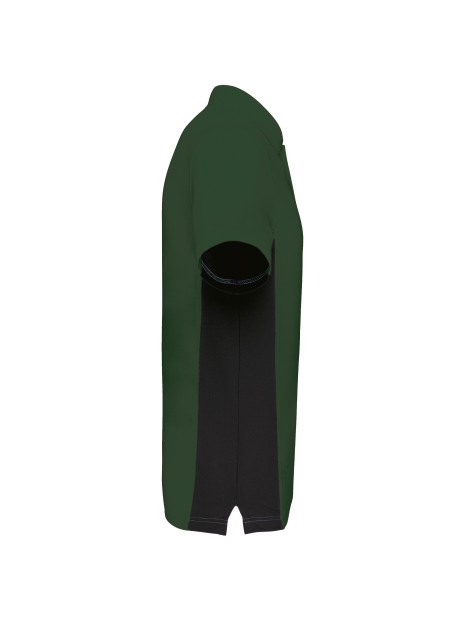 KARIBAN Polo piqué manches courtes bicolore homme /api/colors/280e7f7f-19dd-48b3-957d-0529d5b19a5b personnalisable