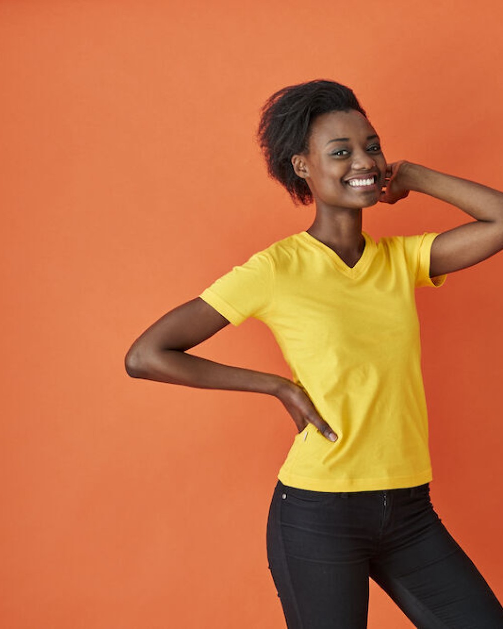 T-Shirts personnalisable COTTOVER T-SHIRT MANCHES COURTES COL V FEMME - CERTIFIÉ GOTS