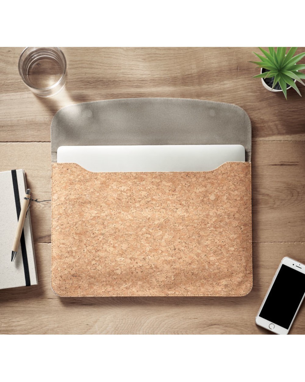 Tassen & Zakken 4DO Laptopcover van kurk voor bedrukking &amp; borduring