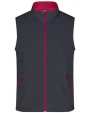 Softshells JAMES & NICHOLSON Men`s Promo Softshell Vest voor bedrukking &amp; borduring