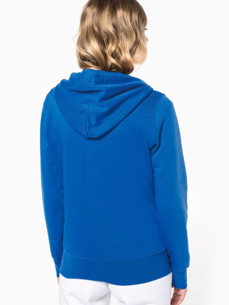 Sweat-shirts à personnaliser KARIBAN Sweat-shirt écoresponsable zippé à capuche femme 