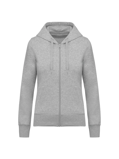 KARIBAN Sweat-shirt écoresponsable zippé à capuche femme /api/colors/a37ac46b-201c-43db-9085-8f3a99c04b1c personnalisable