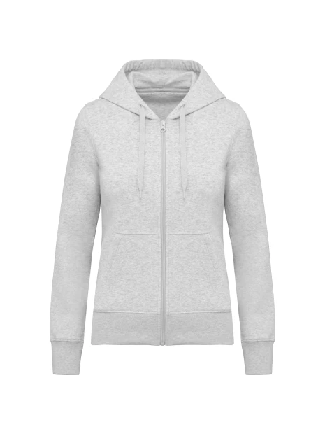 KARIBAN Sweat-shirt écoresponsable zippé à capuche femme /api/colors/4a891c91-7426-40ec-9f86-8674f2899954 personnalisable