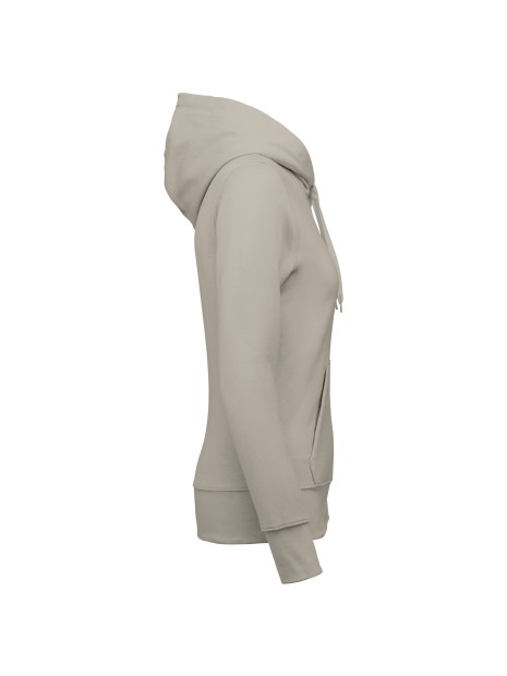 KARIBAN Sweat-shirt écoresponsable zippé à capuche femme /api/colors/302fd302-e078-4b9e-9110-9050d6331057 personnalisable