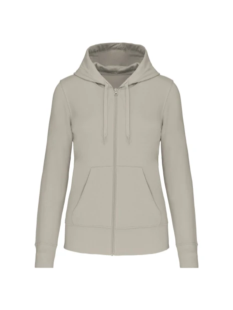 KARIBAN Sweat-shirt écoresponsable zippé à capuche femme /api/colors/302fd302-e078-4b9e-9110-9050d6331057 personnalisable