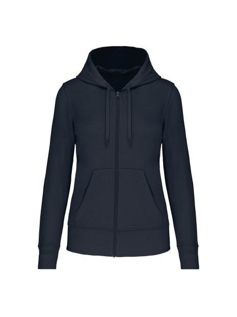KARIBAN Sweat-shirt écoresponsable zippé à capuche femme /api/colors/b68891a9-1d28-4f7a-8deb-775c45027afd personnalisable