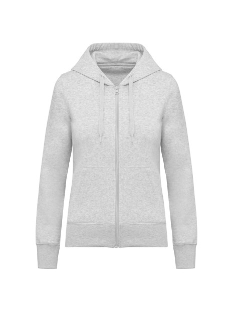 KARIBAN Sweat-shirt écoresponsable zippé à capuche femme /api/colors/4a891c91-7426-40ec-9f86-8674f2899954 personnalisable