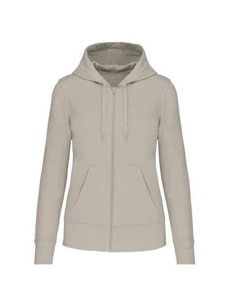 KARIBAN Sweat-shirt écoresponsable zippé à capuche femme /api/colors/302fd302-e078-4b9e-9110-9050d6331057 personnalisable