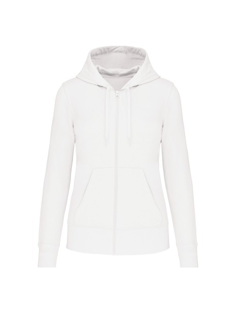 KARIBAN Sweat-shirt écoresponsable zippé à capuche femme /api/colors/7a92cd2d-10d2-40b4-928b-296bb7487506 personnalisable